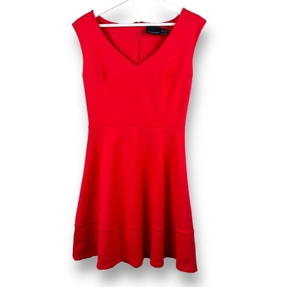 Cynthia Rowley dark pink v-neck‎ a-line mini dress NWOT size S